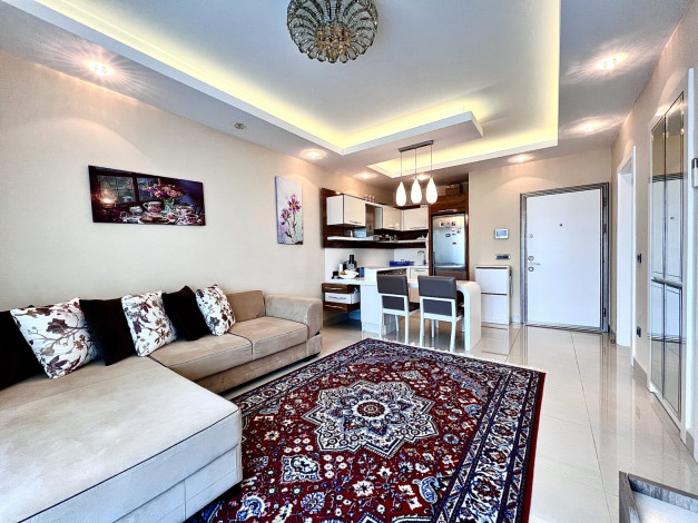 Уютная меблированная квартира 1+1, 75м2  в жилом комплексе, район Махмутлар - Ракурс 12