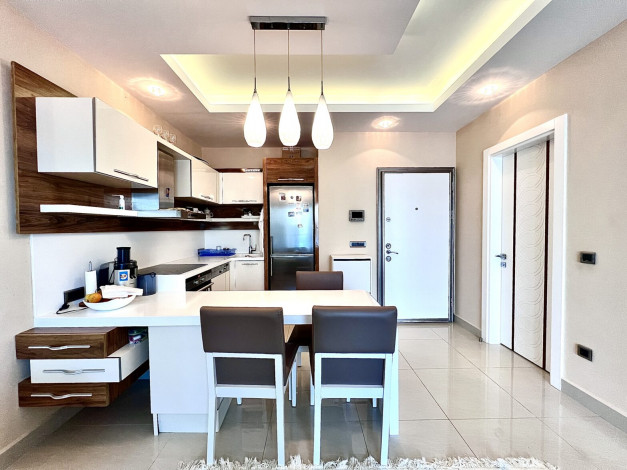 Уютная меблированная квартира 1+1, 75м2  в жилом комплексе, район Махмутлар - Ракурс 13