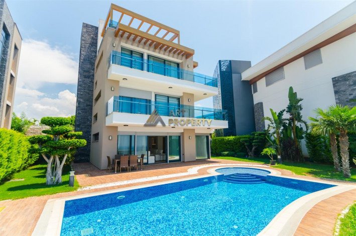 Роскошная вилла с видом на море в жилом комплексе класс люкс, Конаклы - Ракурс 14