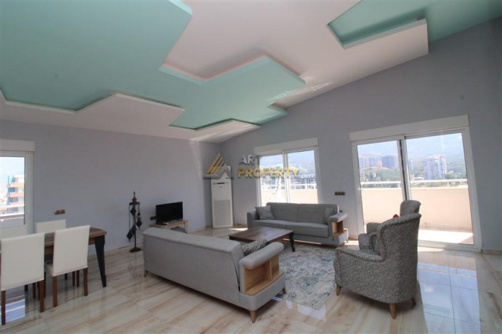 Меблированный пентхаус 3+1, 180м2 с видом на море, район Махмутлар - Ракурс 15