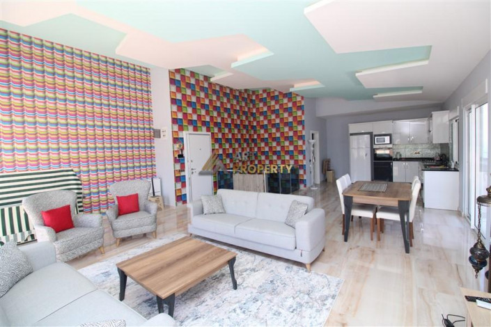 Меблированный пентхаус 3+1, 180м2 с видом на море, район Махмутлар - Ракурс 19