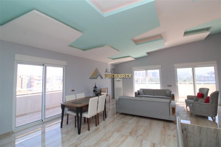 Меблированный пентхаус 3+1, 180м2 с видом на море, район Махмутлар - Ракурс 22