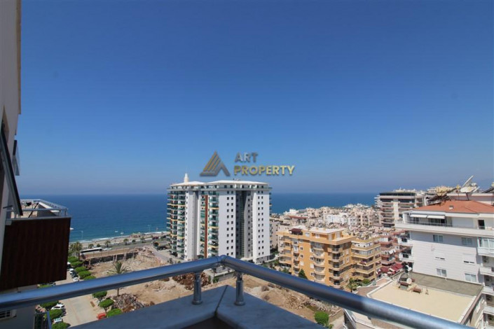 Меблированный пентхаус 3+1, 180м2 с видом на море, район Махмутлар - Ракурс 23