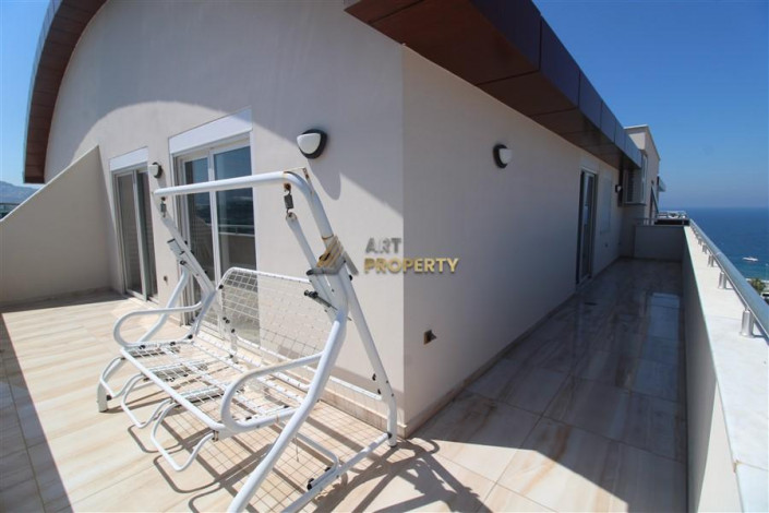 Меблированный пентхаус 3+1, 180м2 с видом на море, район Махмутлар - Ракурс 25