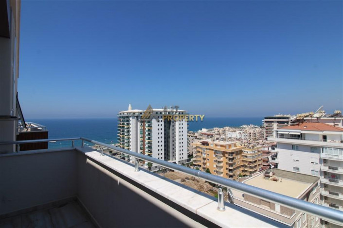 Меблированный пентхаус 3+1, 180м2 с видом на море, район Махмутлар - Ракурс 28