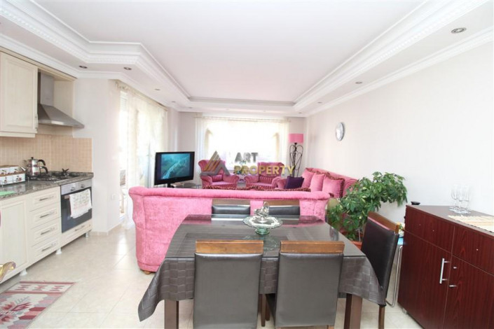 Просторная меблированная квартира 2+1, 120м2 на первой береговой линии  с видом на море, Махмутлар - Ракурс 24