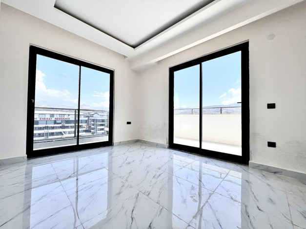 Пентхаус планировки 2+1, 110м2 с видом на море в районе Каргыджак - Ракурс 30