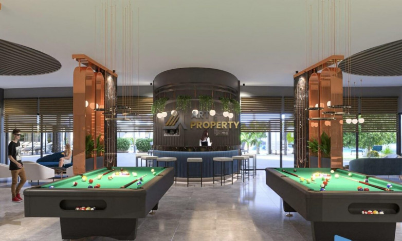 Две видовые квартиры планировки 1+1, 65м2 в премиум комплексе, район Каргыджак - Ракурс 17