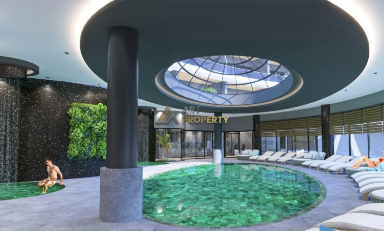 Две видовые квартиры планировки 1+1, 65м2 в премиум комплексе, район Каргыджак - Ракурс 19