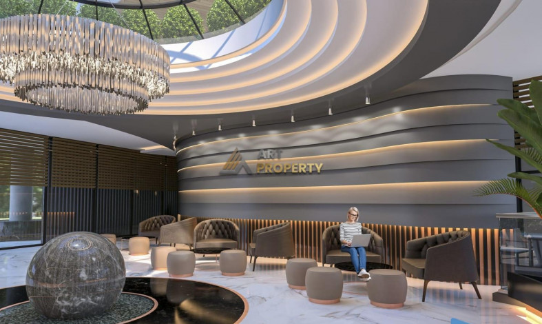 Две видовые квартиры планировки 1+1, 65м2 в премиум комплексе, район Каргыджак - Ракурс 20