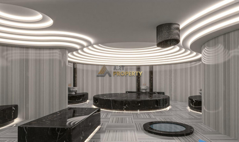 Две видовые квартиры планировки 1+1, 65м2 в премиум комплексе, район Каргыджак - Ракурс 21