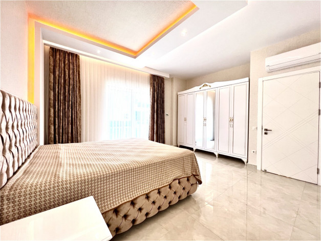 Шикарная квартира 2+1, 130м2 в комплексе премиум класса с видом на Средиземное море, Махмутлар - Ракурс 5