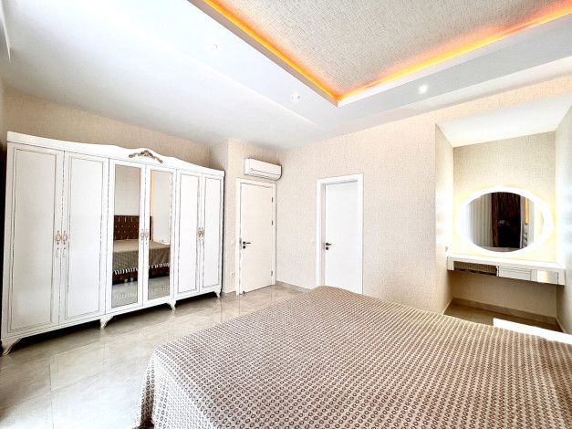 Шикарная квартира 2+1, 130м2 в комплексе премиум класса с видом на Средиземное море, Махмутлар - Ракурс 6