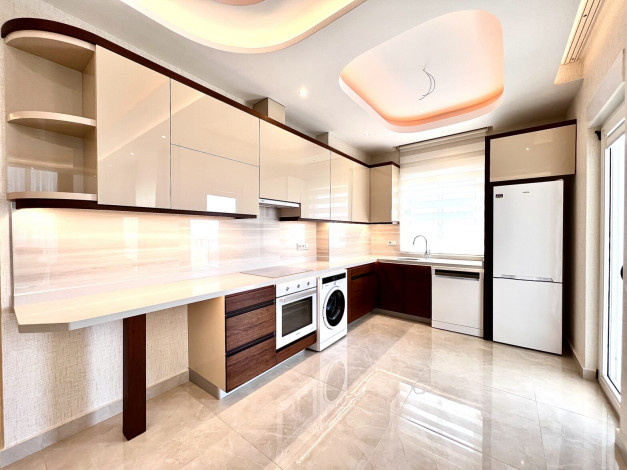 Шикарная квартира 2+1, 130м2 в комплексе премиум класса с видом на Средиземное море, Махмутлар - Ракурс 9