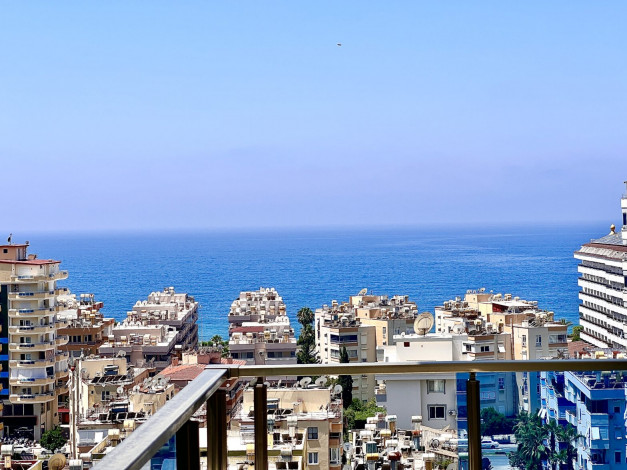 Шикарная квартира 2+1, 130м2 в комплексе премиум класса с видом на Средиземное море, Махмутлар - Ракурс 10