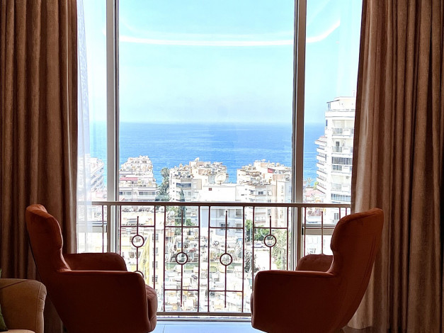 Шикарная квартира 2+1, 130м2 в комплексе премиум класса с видом на Средиземное море, Махмутлар - Ракурс 16