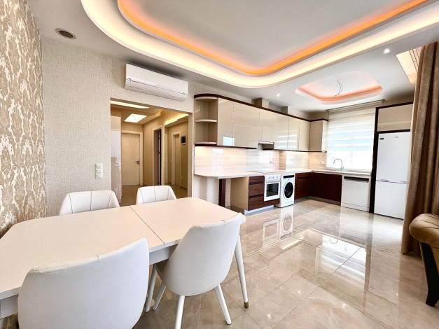 Шикарная квартира 2+1, 130м2 в комплексе премиум класса с видом на Средиземное море, Махмутлар - Ракурс 20