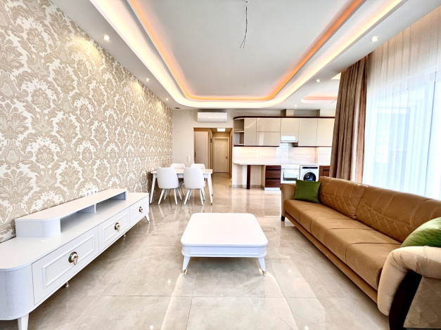 Шикарная квартира 2+1, 130м2 в комплексе премиум класса с видом на Средиземное море, Махмутлар - Ракурс 21