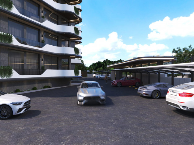 Новый инвестиционный проект на стадии строительства в районе Газипаша, Аланья - Ракурс 7