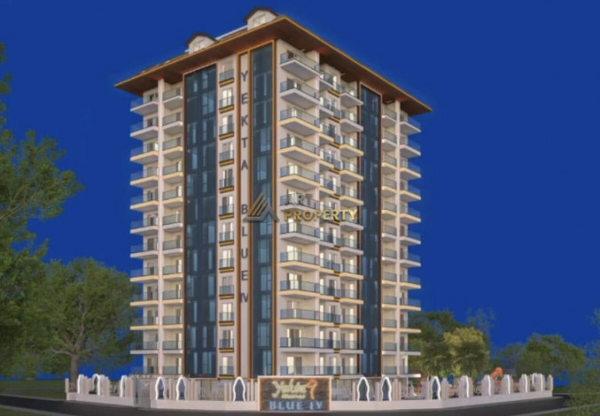 Квартира планировки 1+1, 60м2 в современном жилом комплексе, Махмутлар - Ракурс 3