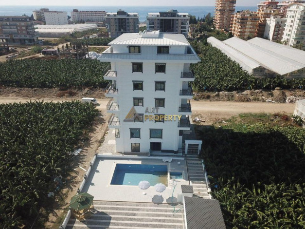 Двухэтажный пентхаус планировки 5+1, 300м2 с видом на море в районе Авсаллар - Ракурс 50