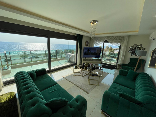 Просторная видовая квартира планировки 2+1, 160м2 на первой береговой линии в районе Махмутлар - Ракурс 12