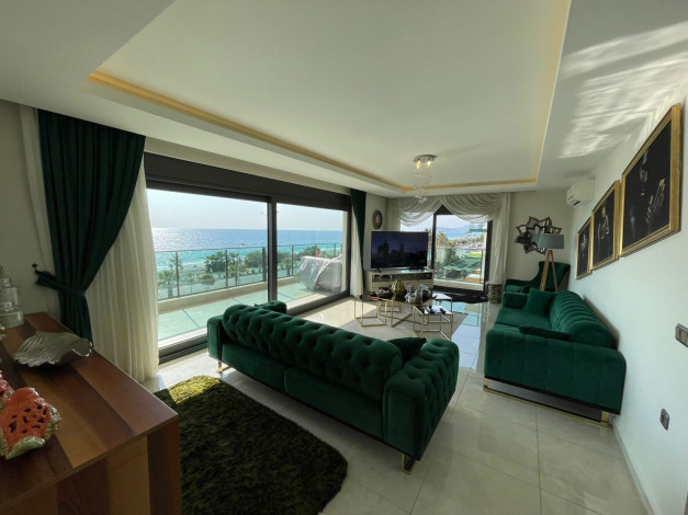 Просторная видовая квартира планировки 2+1, 160м2 на первой береговой линии в районе Махмутлар - Ракурс 36