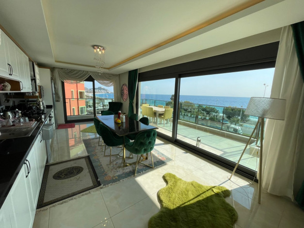 Просторная видовая квартира планировки 2+1, 160м2 на первой береговой линии в районе Махмутлар - Ракурс 38