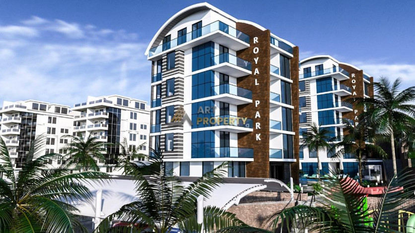 Апартаменты планировки 2+1, 100м2 с видом на море в комплексе уровня ультра люкс, район Каргыджак - Ракурс 0