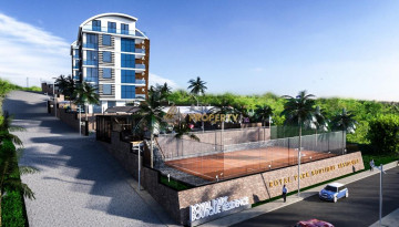Апартаменты планировки 2+1, 100м2 с видом на море в комплексе уровня ультра люкс, район Каргыджак - Ракурс 22