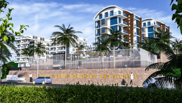 Апартаменты планировки 2+1, 100м2 с видом на море в комплексе уровня ультра люкс, район Каргыджак - Ракурс 23
