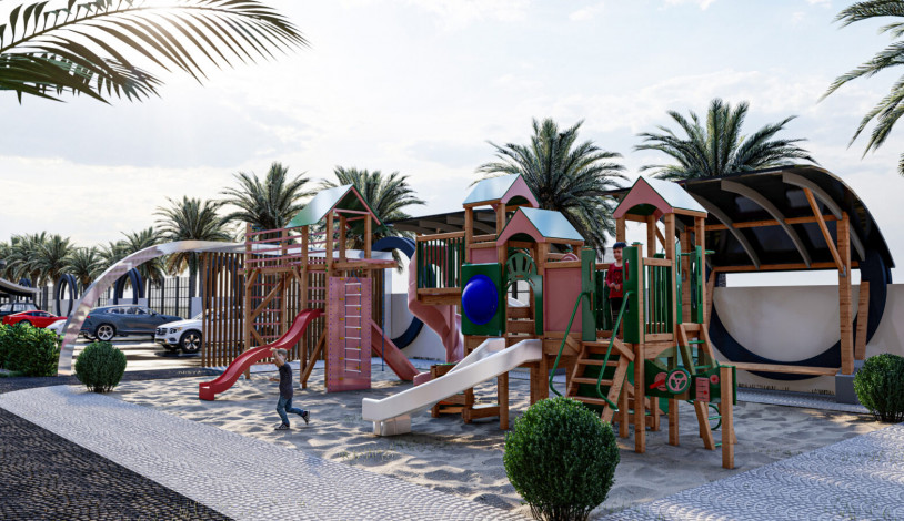 Квартира планировки 2+1, 100м2 в новом инвестиционном проекте, район Махмутлар - Ракурс 3