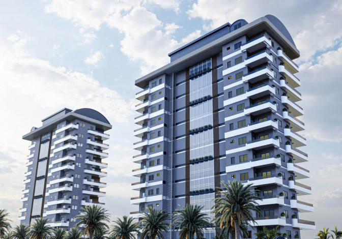 Квартира планировки 2+1, 100м2 в новом инвестиционном проекте, район Махмутлар - Ракурс 6