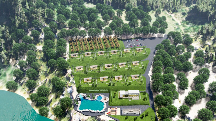 Новый проект вилл планировки 1+1, 45м2 в районе Карапинар, Махмутлар - Ракурс 6