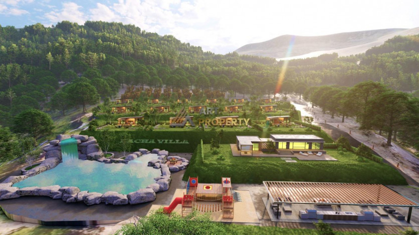 Новый проект вилл планировки 1+1, 45м2 в районе Карапинар, Махмутлар - Ракурс 17