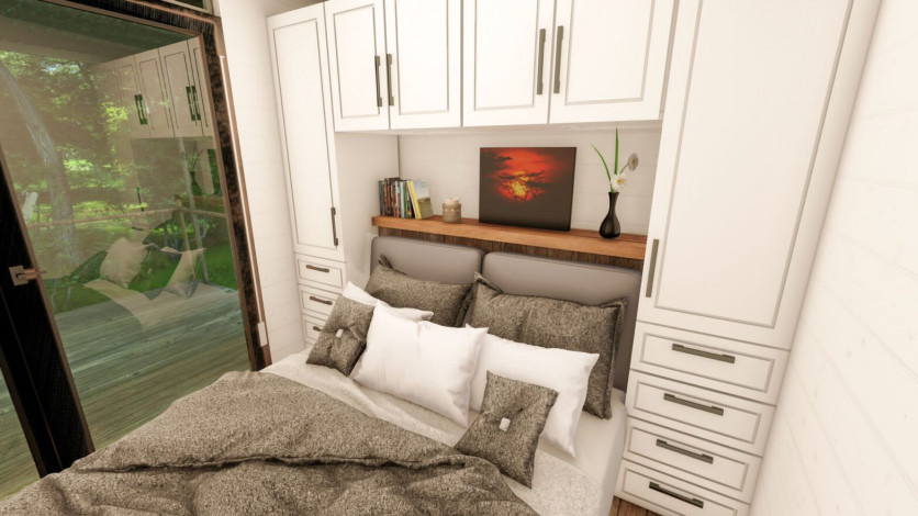 Новый проект вилл планировки 1+1, 45м2 в районе Карапинар, Махмутлар - Ракурс 24