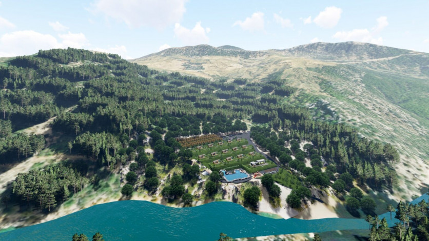 Новый проект вилл планировки 1+1, 45м2 в районе Карапинар, Махмутлар - Ракурс 28