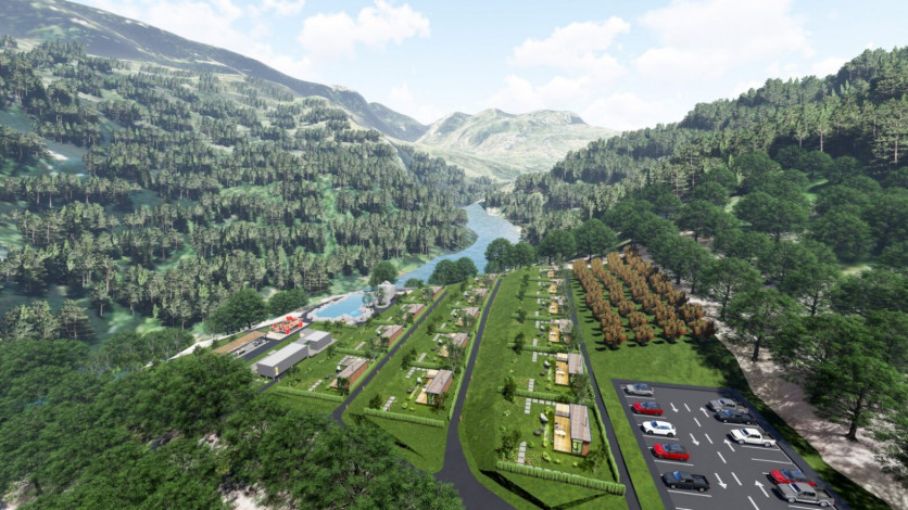 Новый проект вилл планировки 1+1, 45м2 в районе Карапинар, Махмутлар - Ракурс 35