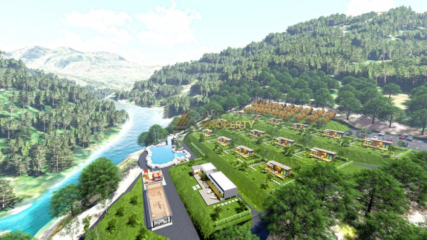 Новый проект вилл планировки 1+1, 45м2 в районе Карапинар, Махмутлар - Ракурс 43