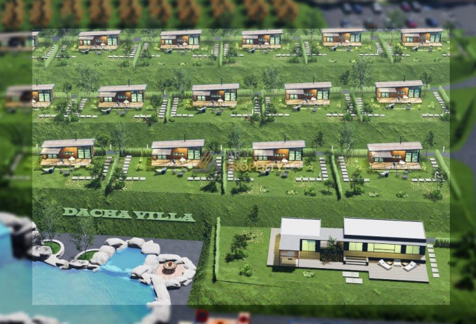 Новый проект вилл планировки 1+1, 45м2 в районе Карапинар, Махмутлар - Ракурс 44