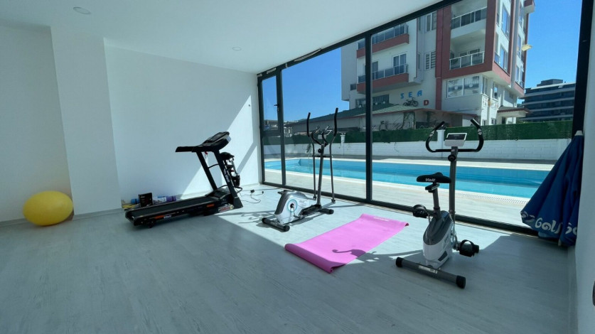 Апартаменты 1+1, 55м2 с видом на Средиземное море в районе Каргыджак - Ракурс 15