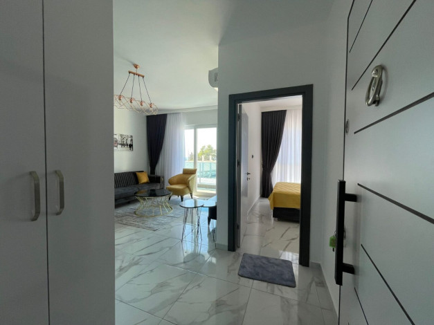 Апартаменты 1+1, 55м2 с видом на Средиземное море в районе Каргыджак - Ракурс 18