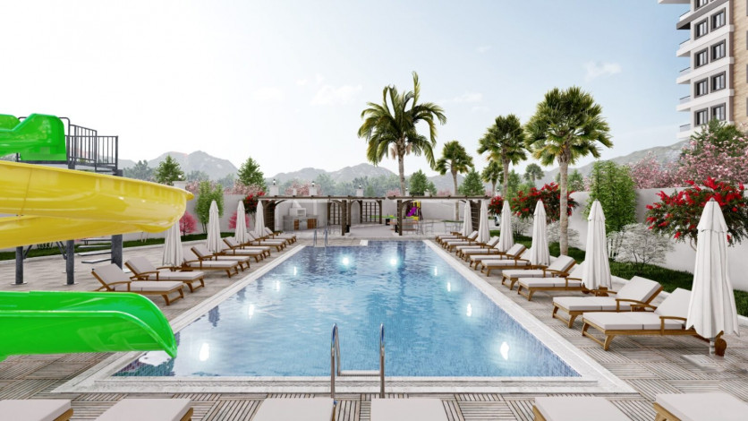 Инвестиционный проект на стадии строительства 1+1, 3+1 в районе живописном районе Демирташ - Ракурс 3