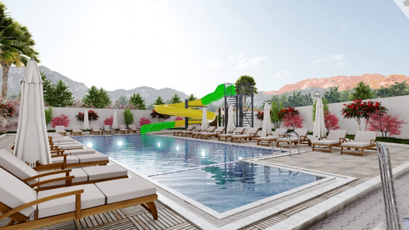 Инвестиционный проект на стадии строительства 1+1, 3+1 в районе живописном районе Демирташ - Ракурс 4