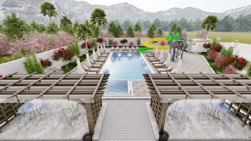 Инвестиционный проект на стадии строительства 1+1, 3+1 в районе живописном районе Демирташ - Ракурс 5