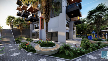 Новый жилой комплекс с апартаментами 1+1, 2+1 в районе Газипаша, Аланья - Ракурс 4