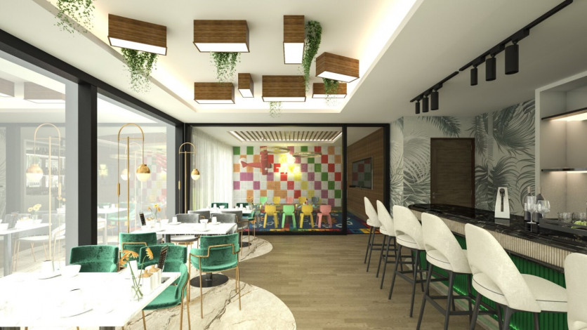 Новый жилой комплекс с апартаментами 1+1, 2+1 в районе Газипаша, Аланья - Ракурс 17