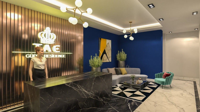 Новый жилой комплекс с апартаментами 1+1, 2+1 в районе Газипаша, Аланья - Ракурс 19