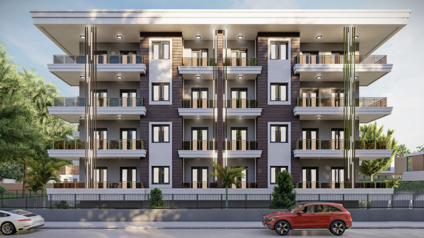 Новый инвестиционный проект на стадии строительства с квартирами 2+1 и 4+1 в районе Оба - Ракурс 4