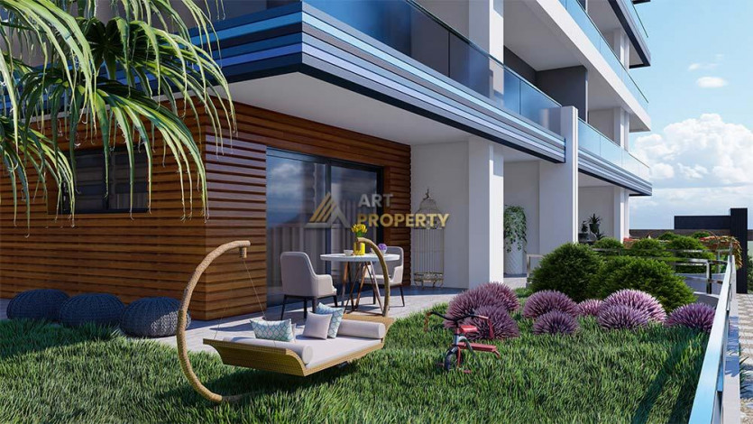 Апартаменты планировки 1+1, 55м2 в современном жилом комплексе, район Каргыджак - Ракурс 23